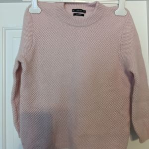 Zara Girls pink cashmere blend sweater pull over size M